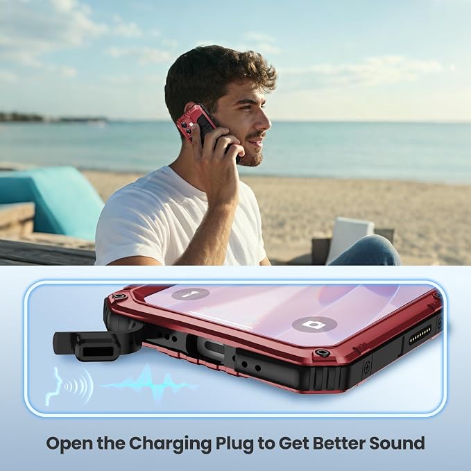Mitywah Waterproof Case for iPhone 17, Rugged Metal Case - Image 7