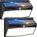 2 Pack 368 LED Solar Lights Outdoor Motion Sensor, Solar Fence Lights by Peasur