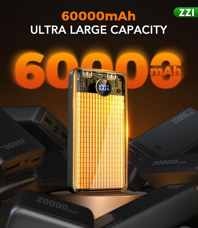 Portable Charger Power Bank, 60000mAh Battery Pack - Image 2