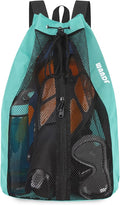 WANDF Swim Bag Mesh Drawstring Backpack Beach Backpack by WANDF