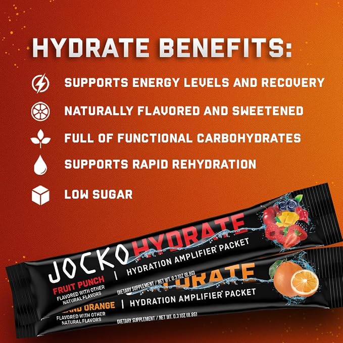 Jocko Fuel Hydrate Electrolytes Powder Packets Low Sugar - Image 8