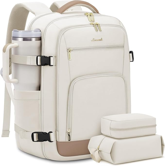 LOVEVOOK 40L Travel Backpack for Women Flight Approved, Carry on Backpack for by LOVEVOOK