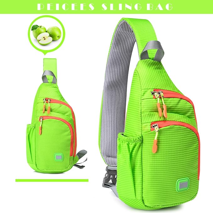 Peicees Small Sling Backpack Waterproof Unisex Shoulder Bag Chest Crossbody - Image 7