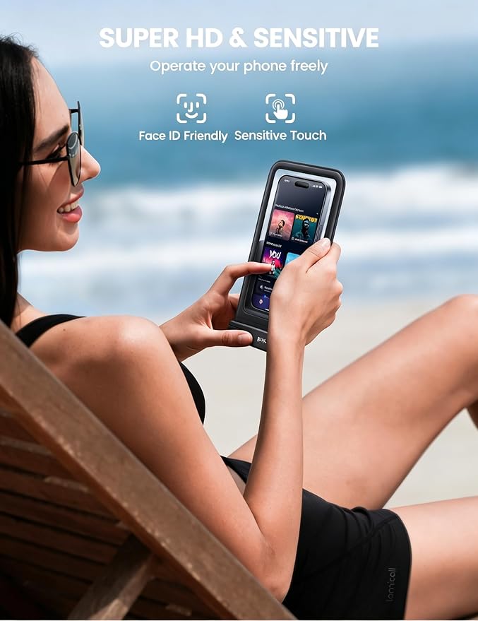 Lamicall Double Pocket Waterproof Phone Pouch - Image 3