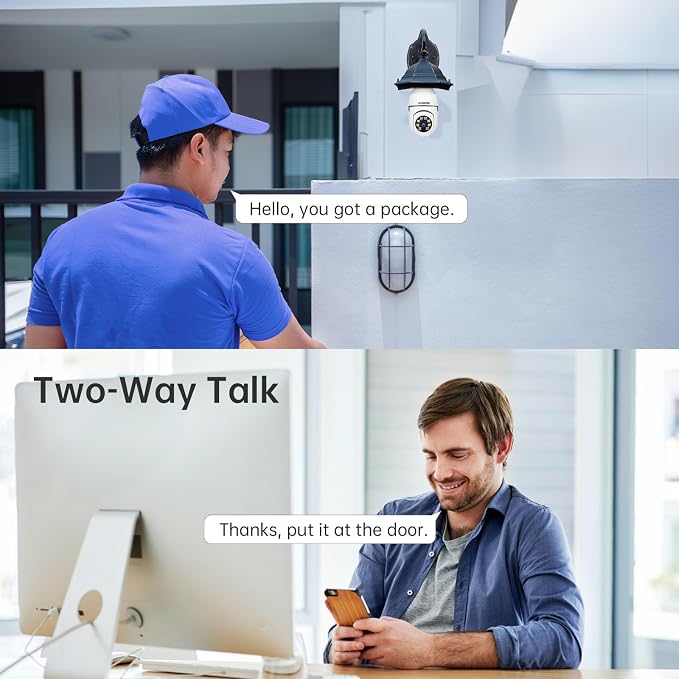 WESECUU Light Bulb Security Camera -5G& 2.4GHz WiFi 2K Security Cameras - Image 6