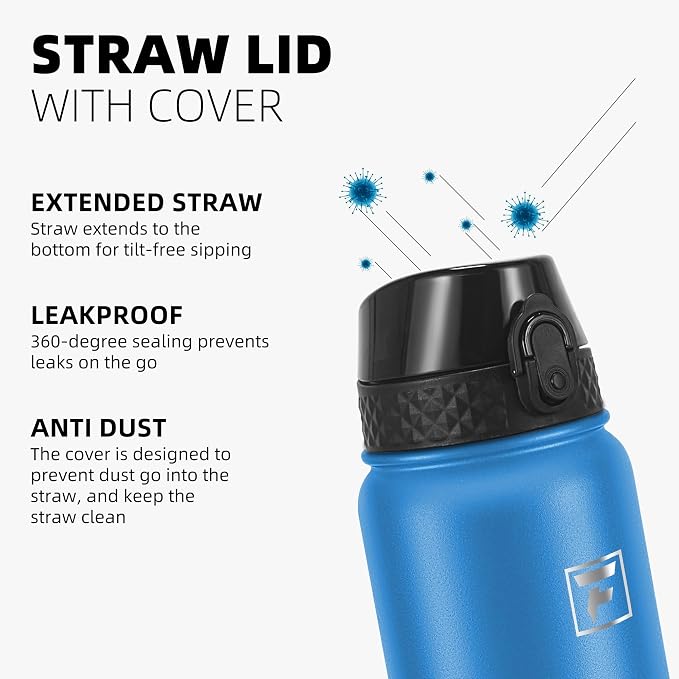 Fanhaw 32 oz Insulated Stainless Steel Water Bottle - Image 4