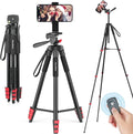 65" Phone Tripod Stand, Tripod for iPhone & Camera by Phonetripod
