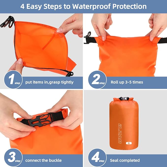 6PCS Dry Bags Waterproof, Lightweight Dry Bags - Image 4