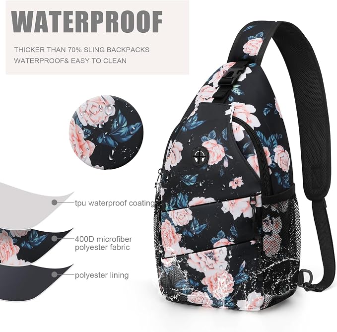 Pritent Crossbody Bags for Women Men Trendy Sling Bag Backpack Casual Chest Bag - Image 4