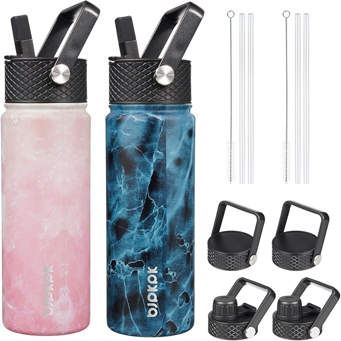 BJPKPK 2 Pack Insulated Water Bottles by BJPKPK