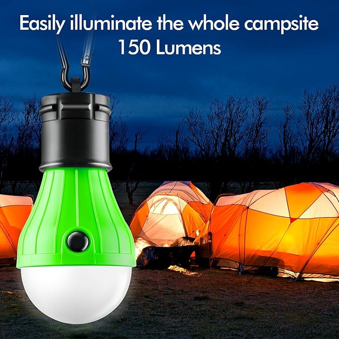 FLY2SKY Portable LED Tent Lamp, Clip Hook Hurricane Emergency Light Bulb - Image 2