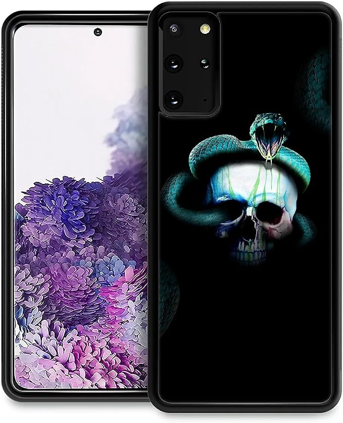 for Samsung Galaxy S20 Plus Case, Skeleton Winding Snake Pattern Graphic Design by FKBRCL4U