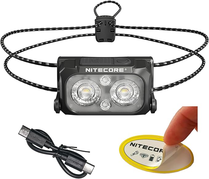 Nitecore NU25 MCT UL 400 Lumens Ultra Lightweight Headlamp, USB-C Rechargeable by NITECORE