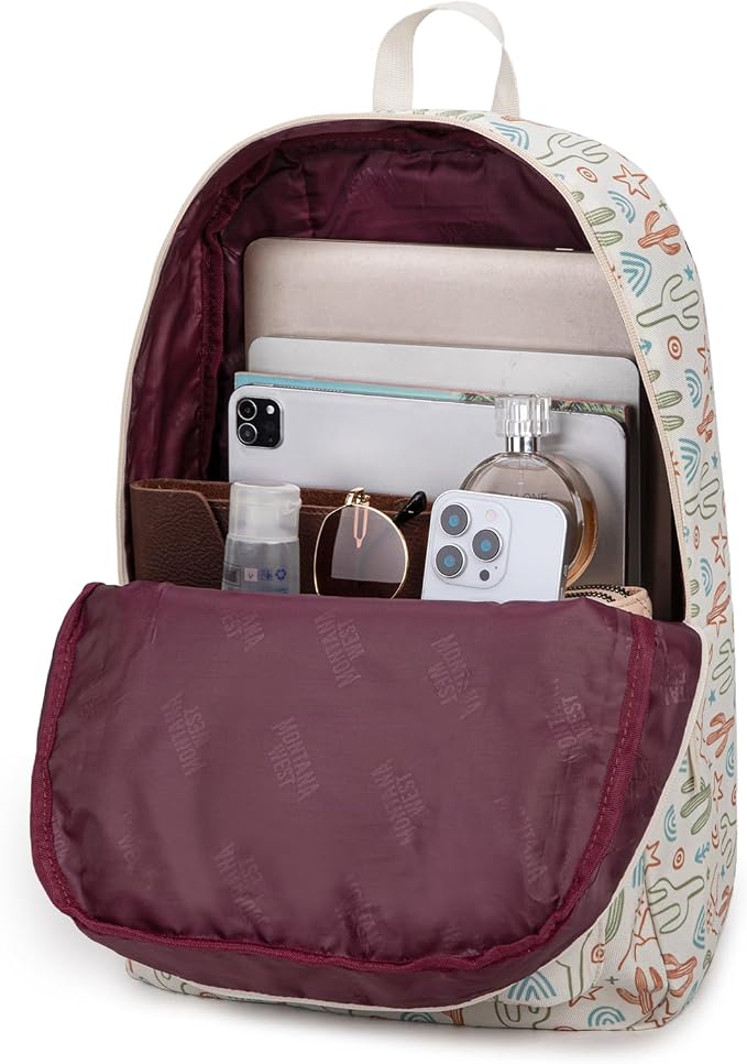 Montana West Backpack for Women Men 2 PCS Lightweight College Bookbags Casual - Image 3