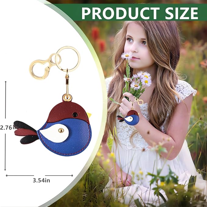 BORKUANA Leather Keychain Holder Case Compatible - Image 2