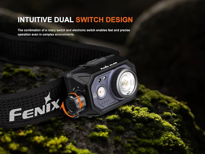 Fenix HL45R 1000 Lumen Zoomable Headlamp, USB-C Rechargeable, 3X AAA Dual Fuel - Image 4