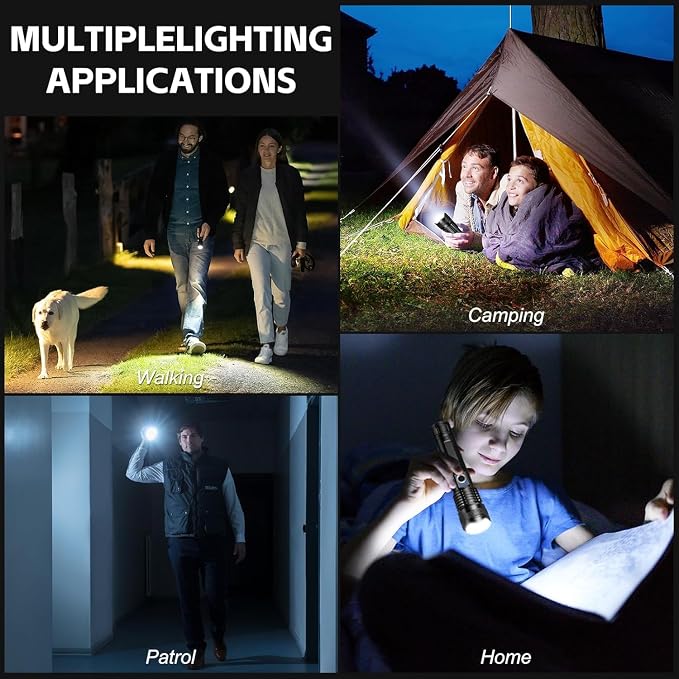 3 Pack Rechargeable LED Flashlights 990, 000 Lumens, Adjustable, 5 Modes - Image 7