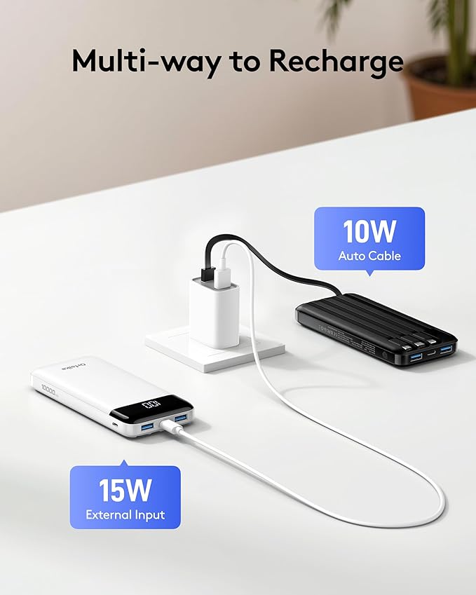 Orfeika Portable Phone Charger, 10000mAh Portable Charger Power Bank - Image 5