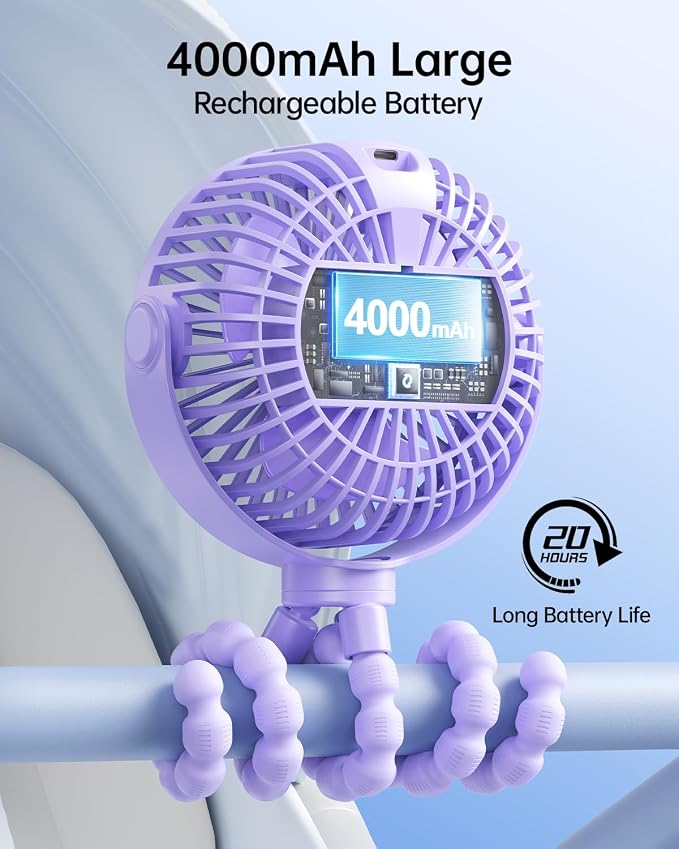 SWEETFULL Portable Stroller Fan - Image 4