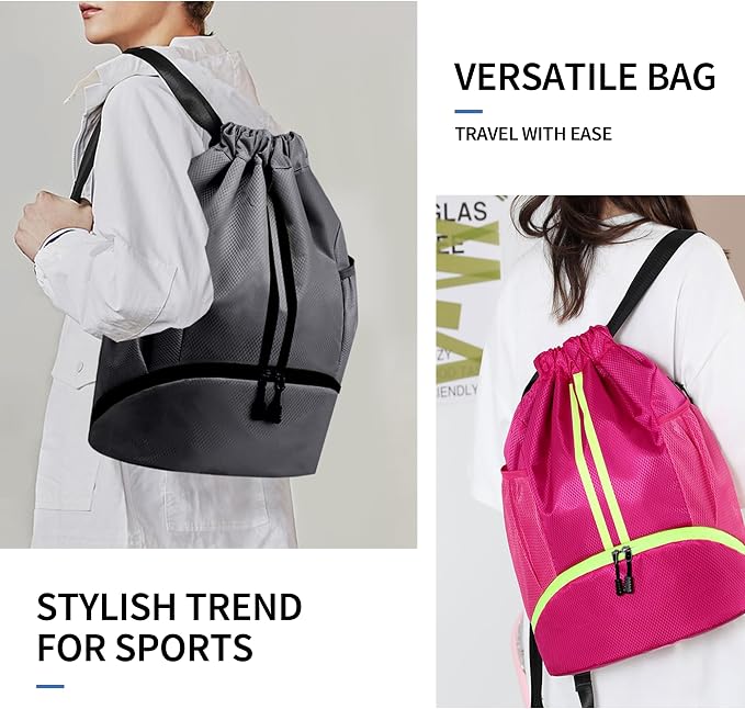 JELUTAR Drawstring Backpack Gym Bag - Image 7