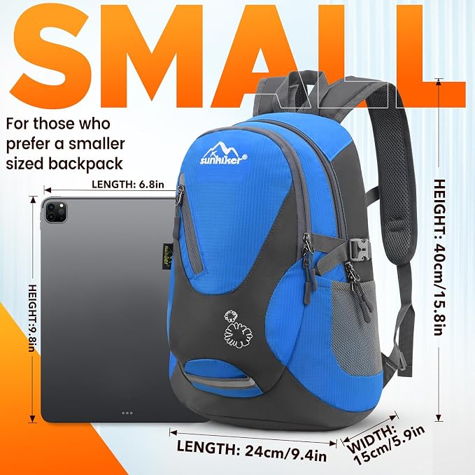 sunhiker Small Hiking Backpack Women Men 20L Lightweight Travel Backpack - Image 3