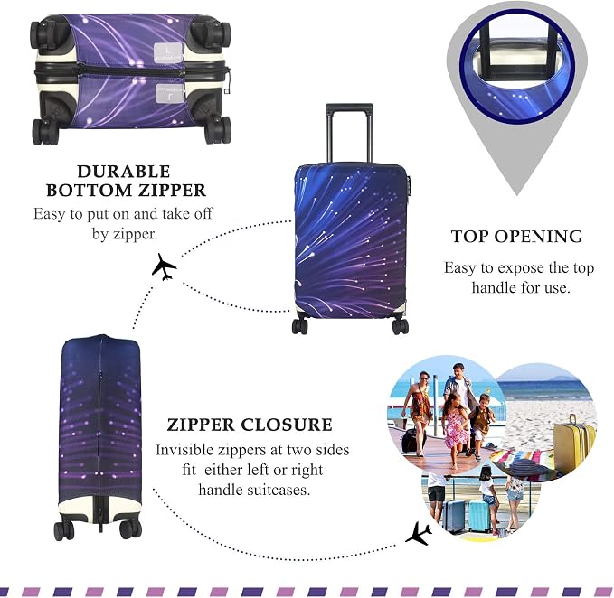 Explore Land Travel Luggage Cover Suitcase Protector Fits 18-22 Inch Case - Image 3