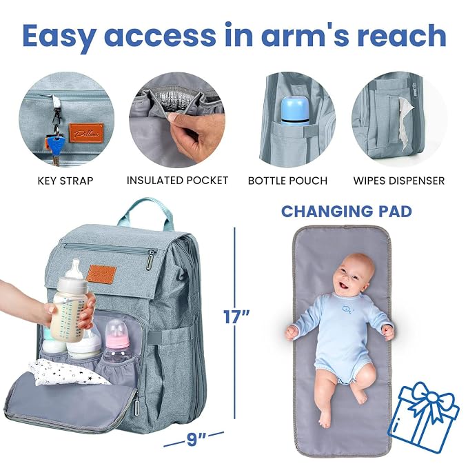 Baby Shower Gifts Diaper Bag Backpack - Image 3