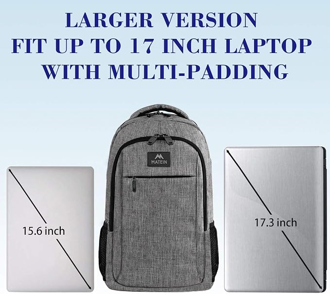MATEIN 17 Inch Laptop Backpack, TSA Large Backpack - Image 3