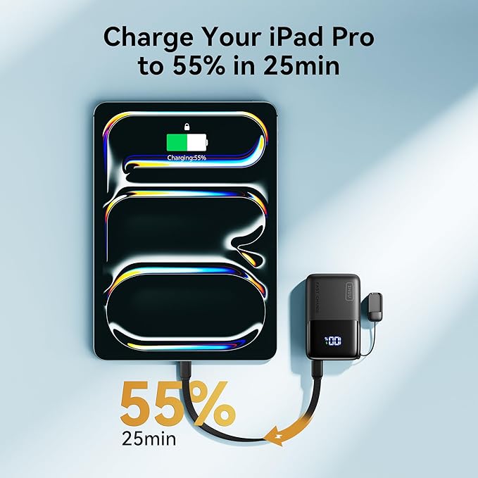 INIU Mini Portable Charger, Small 45W PD Power Bank, 10000mAh USB C in&Out Fast - Image 4