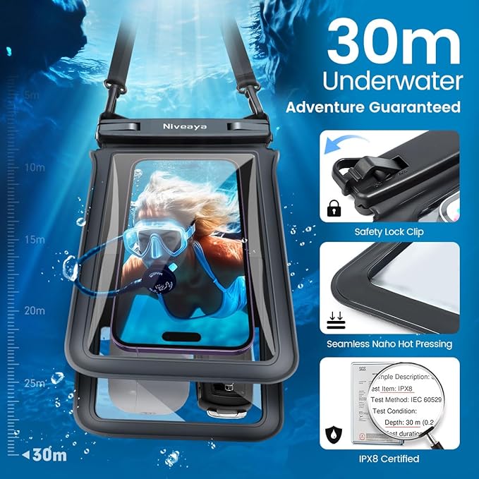 Niveaya Double Space Waterproof Phone Pouch - Image 2