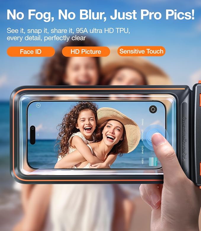 TORRAS IPX8 Waterproof Phone Pouch Floating, Underwater Screen Touchable - Image 5
