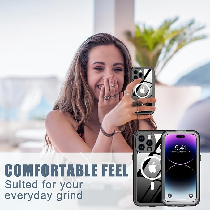 for iPhone 14 Pro Case Waterproof, Full-Body Hard Case Built-in - Image 8