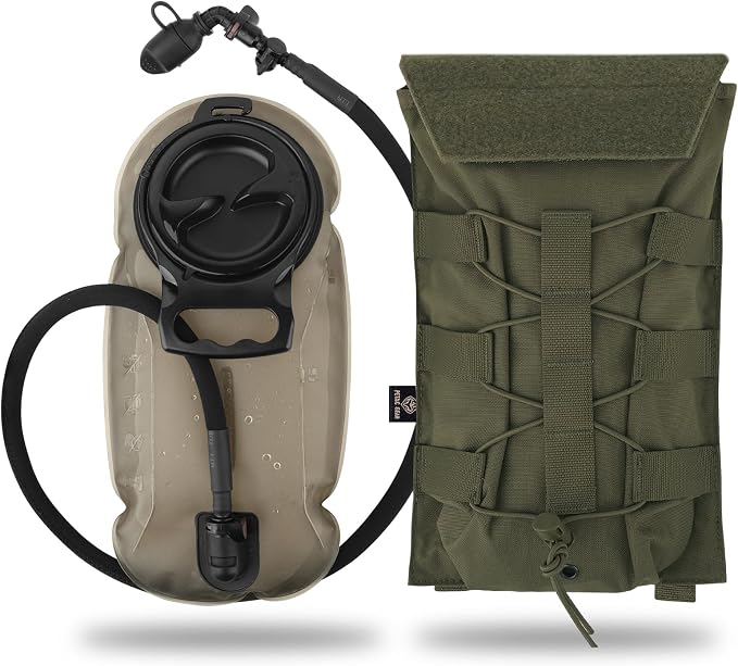 PETAC GEAR 1.5L / 3L Tactical Hydration Pack，Molle Carrier Pouch by PetacGear