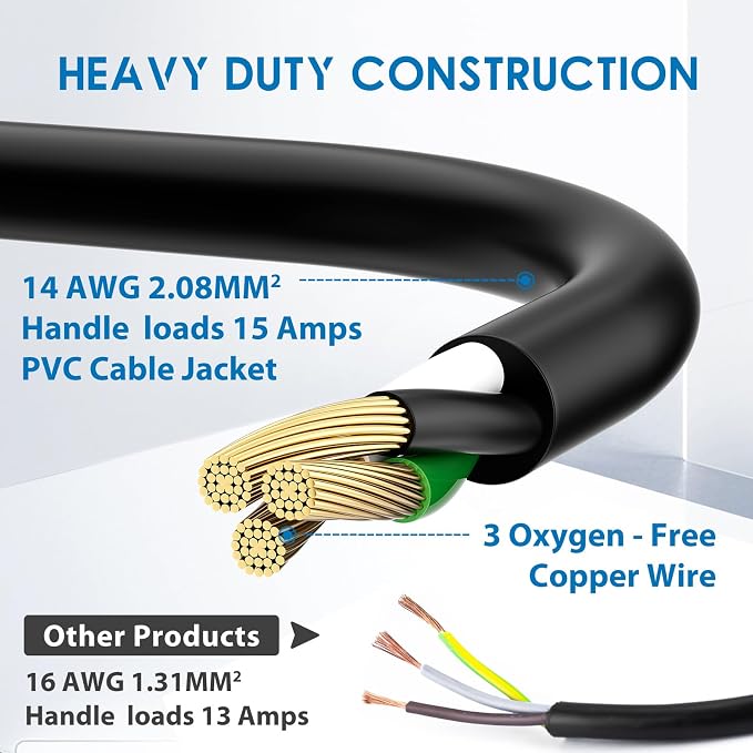 KASONIC 1.5 FT Extension Cord - Image 3