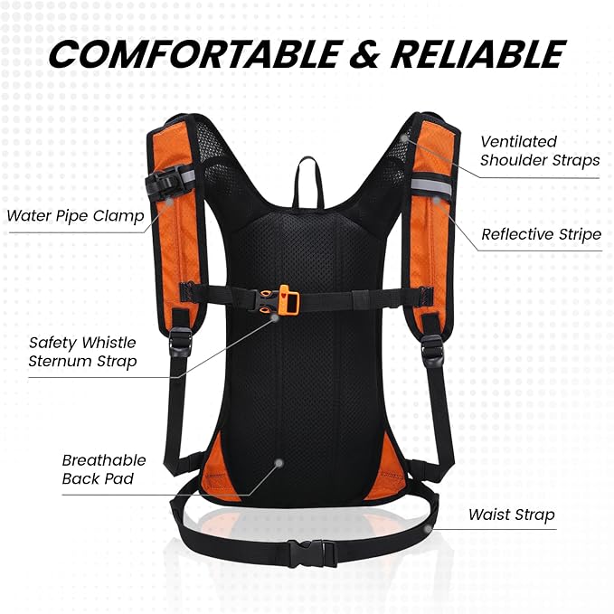 Nepest Hydration Pack Backpack for Women & Men, Lightweight Water Backpack - Image 5