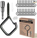 30 Pcs Black Eye Hooks Screw Heavy Duty, Ceiling Hooks by Unknown
