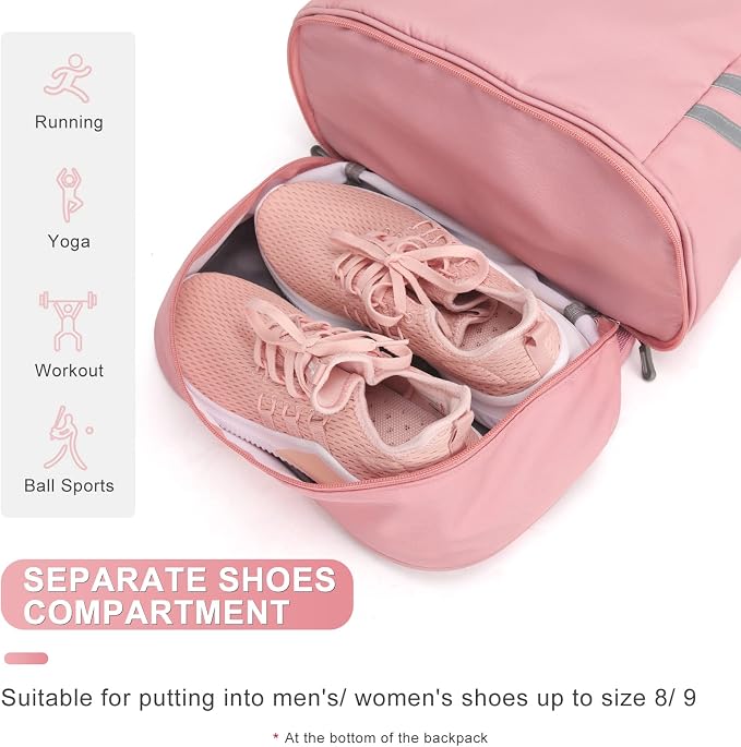 coofay Gym Backpack For Women Waterproof Sports Backpack - Image 5