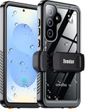Temdan Compatible with Samsung Galaxy S25 Case Waterproof with Belt Clip Holster by Temdan