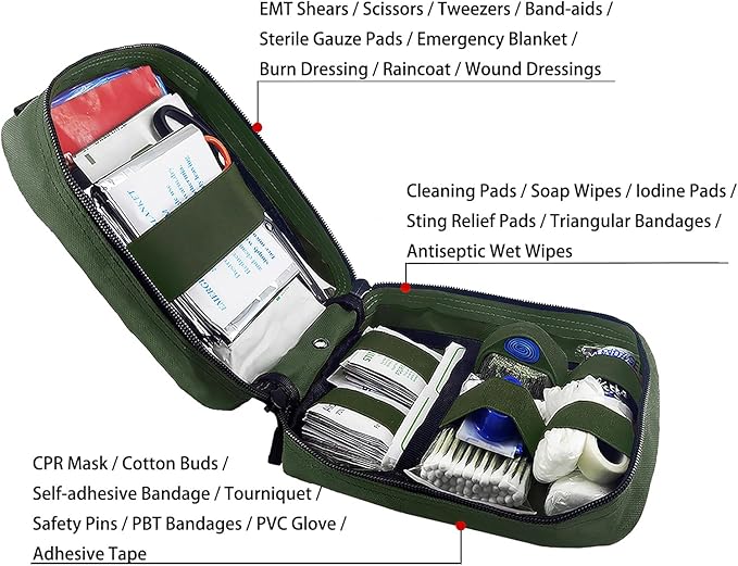 Carlebben EMT MOLLE Ifak Pouch Tactical MOLLE Medical First Aid Kit Utility - Image 4