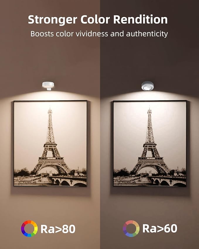 EZVALO Picture Lights for Wall, 2000mAh Rechargeable Battery Magnetic Poster - Image 8