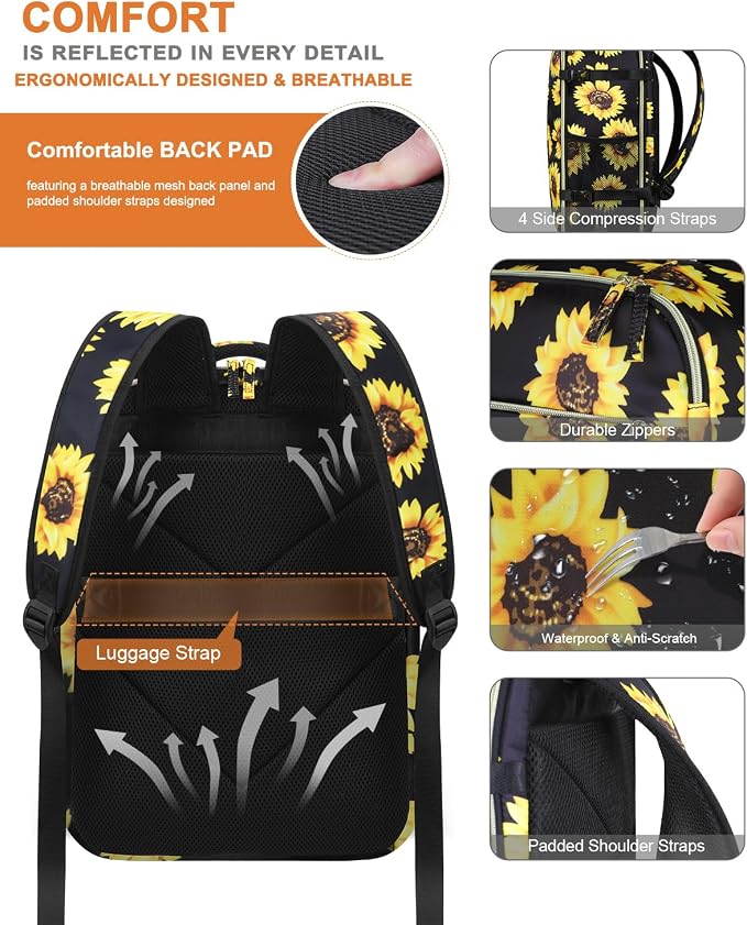 Capolo Travel Backpack for Women Men Waterproof Laptop Backpack Airlines - Image 6