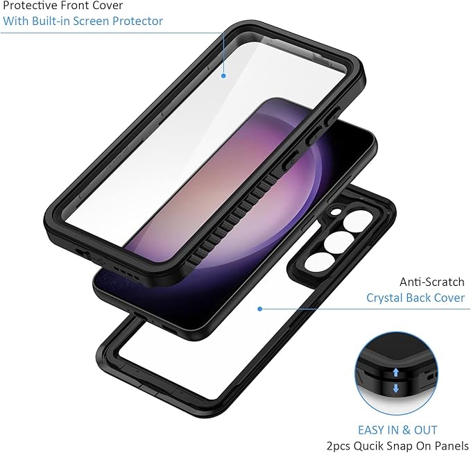 Lanhiem Magnetic for Samsung Galaxy S23+ Plus Phone Case, IP68 Waterproof - Image 4