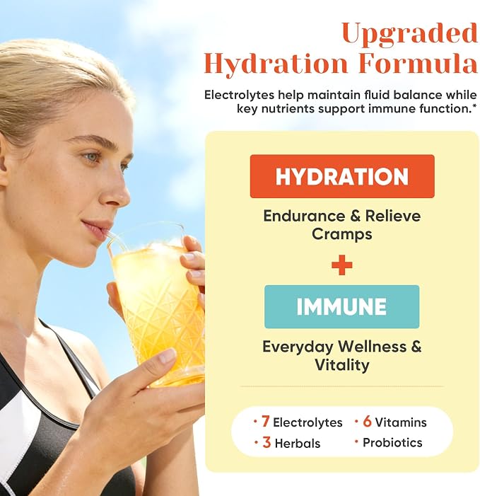 Venture Pal 2-in-1 Hydration + Immune Electrolytes Powder Packets - Image 2