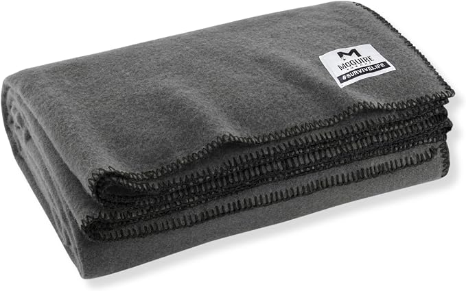 M MCGUIRE GEAR Heavy Duty Wool Blanket, and First Aid Use – Mil-Spec, Fire by McGuireGear
