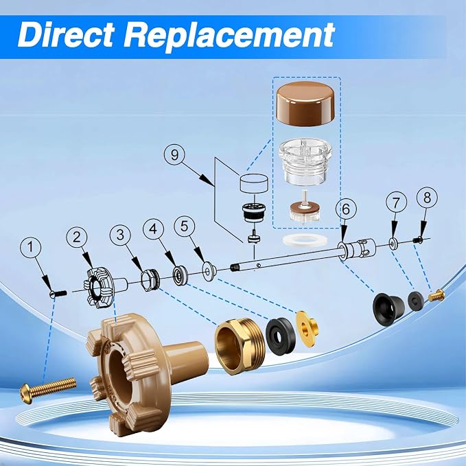 Outside Wall Faucet Repair Kit Compatible - Image 8