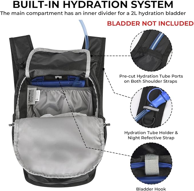 13L Small Hiking Backpack for Women Men, Lightweight Foldable Day pack - Image 8