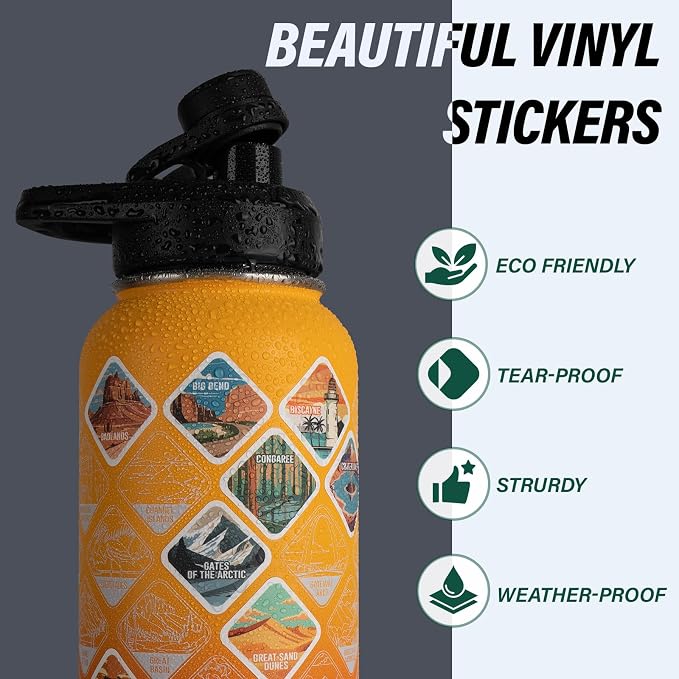 DYSANKY National Parks Water Bottle – 40 oz Insulated Stainless Steel Bottle - Image 4
