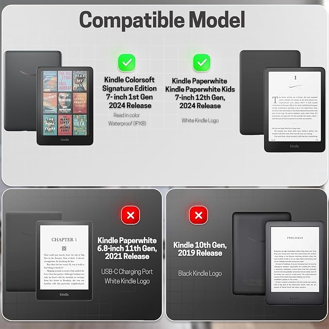 TNP Stand Case for Kindle Paperwhite 12th Generation 2024 / Kindle Colorsoft - Image 2