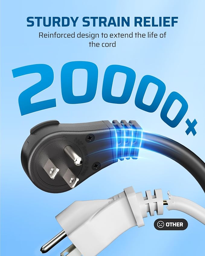 DEWENWILS 360° Rotating Flat Plug Outdoor Extension Cord 25FT, 14/3 SJTW Heavy - Image 6