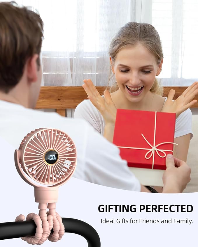 Portable Stroller Mini Fan, Small Rechargeable Personal Fan, Travel Essentials - Image 7